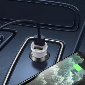 Sạc Dual USB Car 12W SuperMini