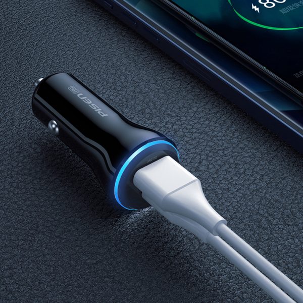 Sạc Pisen Car 2 Port 22.5W
