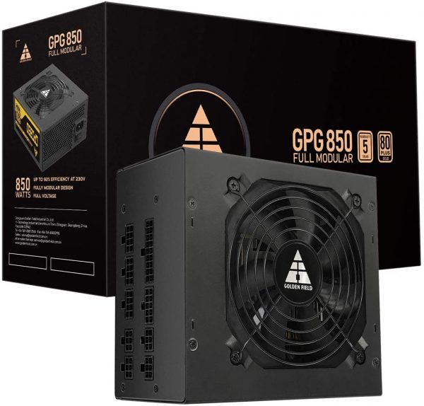 Nguồn Golden Field GPG850, 850w / 80Plus Gold/ Full Modular - Box