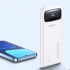 Sạc dự phòng Pisen Quick 22.5W 10000mah kèm dây sạc Type-C / Lightning, Model : TP-D27