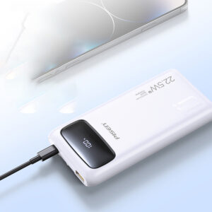 Sạc dự phòng Pisen Quick 22.5W 10000mah kèm dây sạc Type-C / Lightning, Model : TP-D27