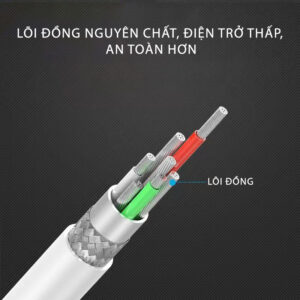 Cáp Pisen Mr White Lightning USB-A 1m - Global. Model: AL05-1000(GLB)