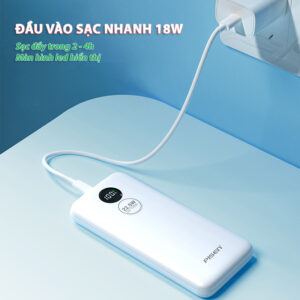 Sạc dự phòng PISEN QUICK - Power Round 22.5W 10000mAh. Model: TP-D079