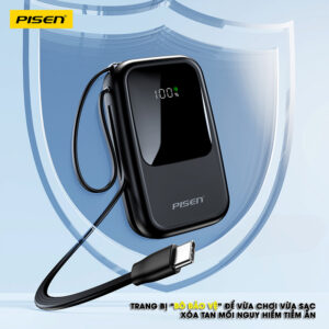Sạc dự phòng PISEN Quick PowerLink Color 22.5W 10000mAh , Model : TP-D153
