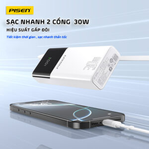 Sạc dự phòng PISEN QUICK PowerLink Station 30W 10000mAh