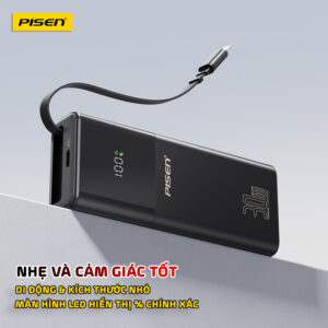Sạc dự phòng PISEN QUICK PowerLink Station 30W 10000mAh