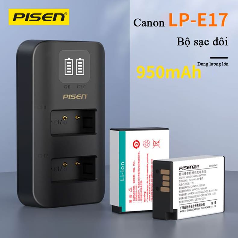Combo PISEN 2-in-1（Canon LP-E17)