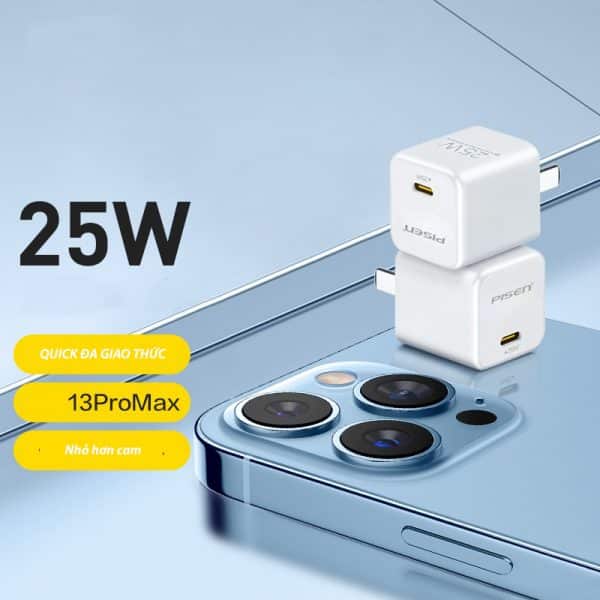 Sạc Pisen Quick ice Crystal PD25W