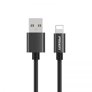 Cáp sạc nhanh PISEN Lightning 2.4A Alu 1000mm