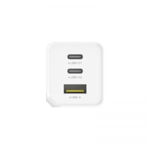 Sạc Pisen Pro GaN 65W ( 2x PD , 1x QC4.0 ) - 3 cổng sạc Smart