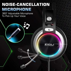 Tai nghe giả lập Zidli ZH20 7.1 Ring RGB ENC