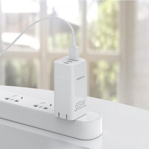 Sạc Pisen Pro GaN 65W ( 2x PD , 1x QC4.0 ) - 3 cổng sạc Smart
