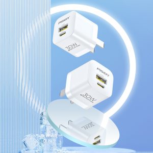 Sạc Pisen Quick ice crystal Dual port QP 30W ( FYD-KLN-01 )